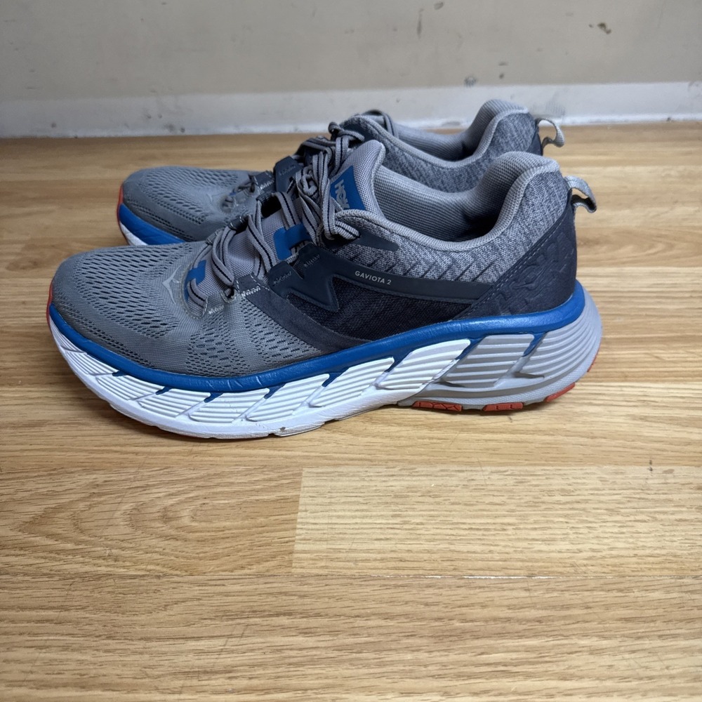 Hoka One One Gaviota 2 Mens 11 Shoes Gray Running Walking 1099629 FGSR